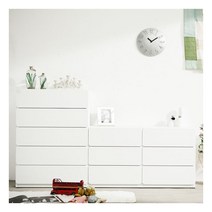 [아르스노바] 시스템 서랍장세트(화이트_5단+3단1200서랍장/거울제외), 상세 설명 참조