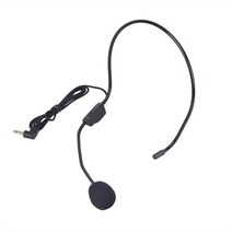 마이크 게임 방송휴대용 헤드셋 마이크 유선 3.5mm 무빙 코일 이어폰 다이나믹 잭 라우드 스피커 투어 가이, 한개옵션0