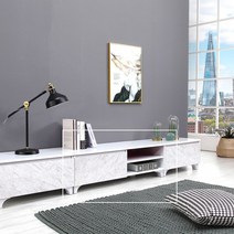 로쏘 [로쏘]포버에 오픈형 거실장 1200, 멀바우화이트