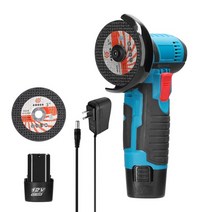 탁상그라인더 충전 핸드 에어 미니 그라인더 12v 전기 앵글 식 다기능 그라인딩 폴리셔 도구 연마 그라인딩 커팅 머신 홈 목공, 배터리 2개, 우리를