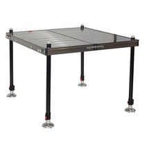 낚시좌대발판 발판좌대 좌대발판 Kaimu 낚시 플랫폼 2019 두껍고 접을 수있는 합금, 115080(다리 1.2개) 샴페인 색상