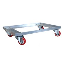 알루미늄 박스운반 이동대차 저소음 바퀴 앵글달리