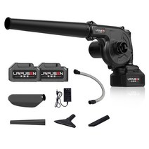 무선 충전식 21V 블로어 휴대용 송풍기 미니 소형 에어 청소기 셀프세차 본체 청소, 2개 배터리