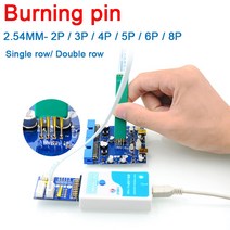 피치 2.54MM 2P / 3P / 4P / 5P / 6P / 8P 핀 테스트 버닝 핀 디버그 다운로드 프로그램 암 JTAG 번 핀, 02 Double row_02 2.54MM 3P