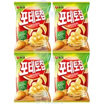 농심 포테토칩 오리지널, 125g, 4개