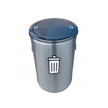 대형 스텐 쓰레기통 업소용 원형 사무실 100L 휴지통 586111EA, 상품선택, 100리터 450_740