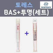 쌍용 토레스 BAS 댄디블루 컬러붓펜 + 제투명마감용붓펜 자동차 카 페인트 8ml