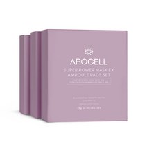 [본사직영] 아로셀 슈퍼 파워 마스크EX 3박스 (마스크팩 12매 앰플패드 9매 세트) 콜라겐 인체제대혈 줄기세포 배양액 함유