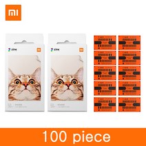 샤오미 미지아 미니 휴대용 포토프린터 전용 인화지 10매 20매 50매 100매 150매 사진용지, 100piece