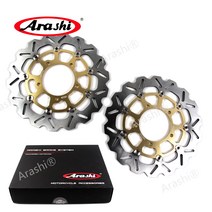 Arashi 1 쌍 CNC 플로팅 브레이크 디스크 로터 에 SUZUKI M INTRUDER RB 1800cc 2016 2017 오토바이 M109R, 금색