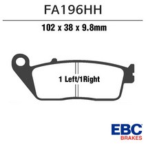 EBC 실버윙 리어 브레이크패드 FA196HH