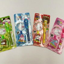 비밀편지쓰기 미니돋보기 불빛펜세트8P 단체선물 기념품 보험사 가게 회사