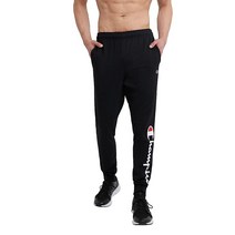 Champion 남성용 에브리데이 코튼 조거 스웨트팬츠 블랙 M