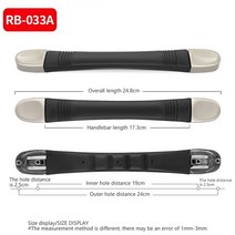 가방 수리 부품 지퍼 교체 수화물 손잡이 여행 수화물 케이스 핸들 스트랩 운반 핸들, 씨백866-33a