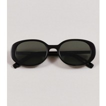 ISTANDARD 와이드오벌 선글라스 블랙