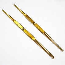 튤립 양쪽 코바늘 모사용 뜨개질 손뜨개 일제 고급 바늘 털실, 1／2 (실버)