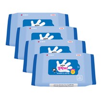 LG생활건강 [LG생활건강][국내생산] 세균아 꼼짝마 ABY 휴대용 손소독 티슈 물티슈 10매, 4팩