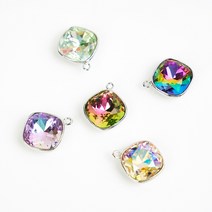 (E101) 모조 다이아몬드 크리스탈 펜던트, (E101-3) 레인보우