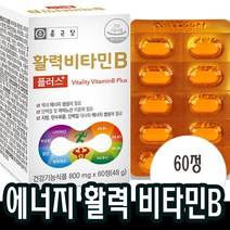 수용성비타민 활력비타민B 컴플렉스 판토텐산 비오틴 B1 B2 B6 B12 엽산 나이아신 60정