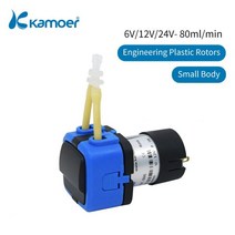 액상충진기 정량충진기 충진기 Kamoer KXF 소형 도징 연동 펌프 6V/12V/24V DC 미니 워터 액체 이송 및 음료 용, KXF-DE-6V, S02