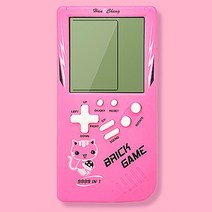 Twitch-레트로 휴대용 미니 핸드 헬드 비디오 게임 콘솔 8 비트 3.0 인치 컬러 LCD 키즈 플레이어 400 개 내장, 12 mini pink