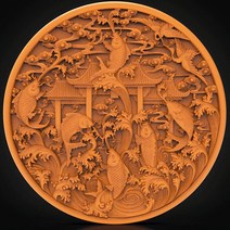 목공 조각기계 점프 물고기 3D 모델 릴리프 STL 형식 CNC 라우터 조각사 기계 Artcam _ 장식, 한개옵션0