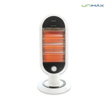 유니맥스 3단 석영관 전기히터, UMH-701KQ, 화이트 + 블랙