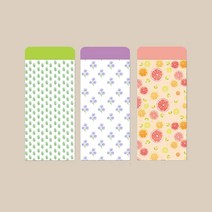 봉투 팬시 패턴 디자인 명절 설날 세뱃돈 부모님 용돈 답례 감사 봉투 현금 지폐 입학 졸업 축하 돌잔치 축의금 경조사 돈봉투, 3종 디자인 / 각10매씩 총 30매