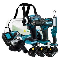 마끼다 DLX4076 18V 5.0Ah 충전콤보 DTD149 DHP482 DGA402 DML801