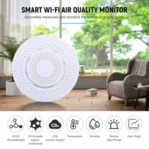 공기질 공기 알리미 측정기 Zigbee 대기 질 모니터 포름 알데히드 VOC 이산화탄소 CO2 테스트를위한 App 경보가있는 실내 테스터, Zigbee version