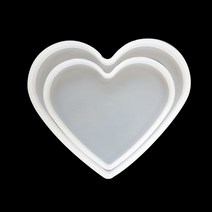 대형 하트 몰드 2종/레진몰드 레진공예 실리콘몰드, 대형 하트 19X13 몰드 / M-39