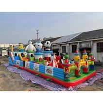 풍선 미끄럼틀 어린이 오리 성 만화 테마 업무용 야외 실내 대형 공원 에어 바운스 펜션 성, 뉴 디즈니 캐슬