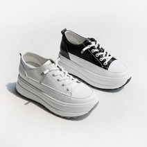 러블리슈즈 가죽 키높이 스니커즈 7cm