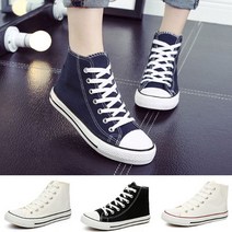 행복일지_캔버스 하이탑 발목단화 여성운동화 캐주얼 스니커즈_∞gooditem_#319EA