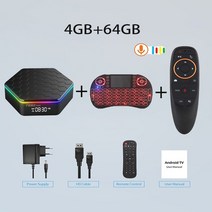 안드로이드 tv박스 ott 셋톱 박스 blkj t95z plus tv box android 12 allwinner h618 2.4g 5g dual band wifi6 6k, au 플러그, 4g-64g 키보드 g10s