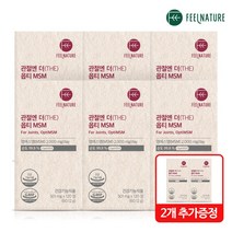 필네이처 관절엔 더(THE) 옵티 MSM /미국산 MSM 순도 99.8% 식이유황, 6박스+2무료