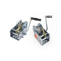 수동 핸드윈치 호이스트 크레인 승강기 기중기, 800lbs X15m 스틸 와이어 로프 후크