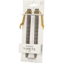 노르디스크 캠핑 텐트팩 V형 티타늄 2개세트 165mm