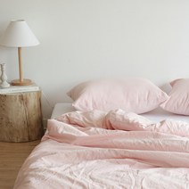 [포홈] 린넨무지 이불.기본베개 커버 SET (Q), 옵션선택