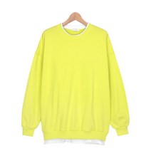 스콰즈 맨투맨 STW087 6COLOR 남자 라운드넥 오버핏 레이어드 긴팔티