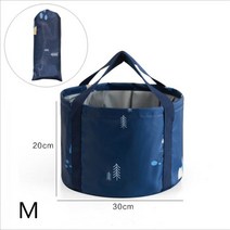 견고한 휴대용 야외 접이식 버킷 세면대 방수 여행용 냄비 접을 수 있는 세척 발 물통, 3M