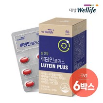 대상웰라이프 루테인 플러스 (30캡슐) x 6박스, 단품, 단품