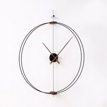 모던 괘종시계 빈티지 무소음 벽시계 결혼 집들이 선물, 01.더블링외륜지름은60cm[블랙다이얼]