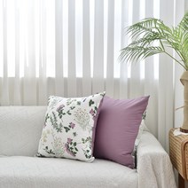 쇼파쿠션 북유럽 린넨 양면 뜨왈드 시리즈, 5허브가든핑크