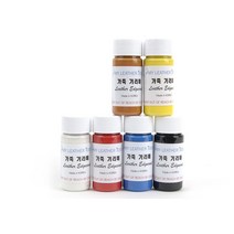 가죽공예 - 기리메 (무광-국산) 6칼라 세트 40ml 안전확인대상생활화학제품 환경부 승인, 기리메3번세트