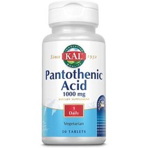 KAL 판토텐산 칼슘 1000mg 50정 판토테닉, 수량, 상세참조