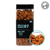 [펫파라다이스][데이스포] 헬씨트릿 황태시리즈 400g 600g 대용량 큐브져키 영양제, 1개, 황태x연어600g