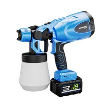 에어리스건 전기 스프레이건 페인트 분사기 전동, 충전식10개배터리15000H1회충전+다중노즐