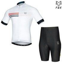 폭스라이더스 폭스 2104WH+2201BK 라이딩 자전거 복장 옷 의류 세트