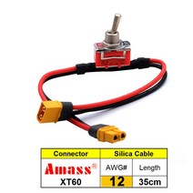 전기 미니 접이식 자전거 대전류 고하 중 스위치 XT60 T-플러그 전원 ON-OFF 토글 12/14AWG for eBike RC, 04 XT60 Plug AWG12